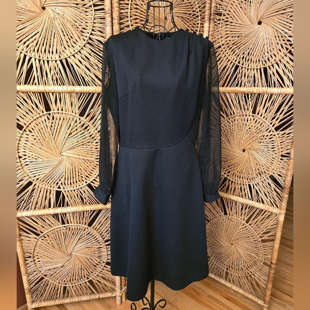 🎻 Vintage A-Line Dress - Black